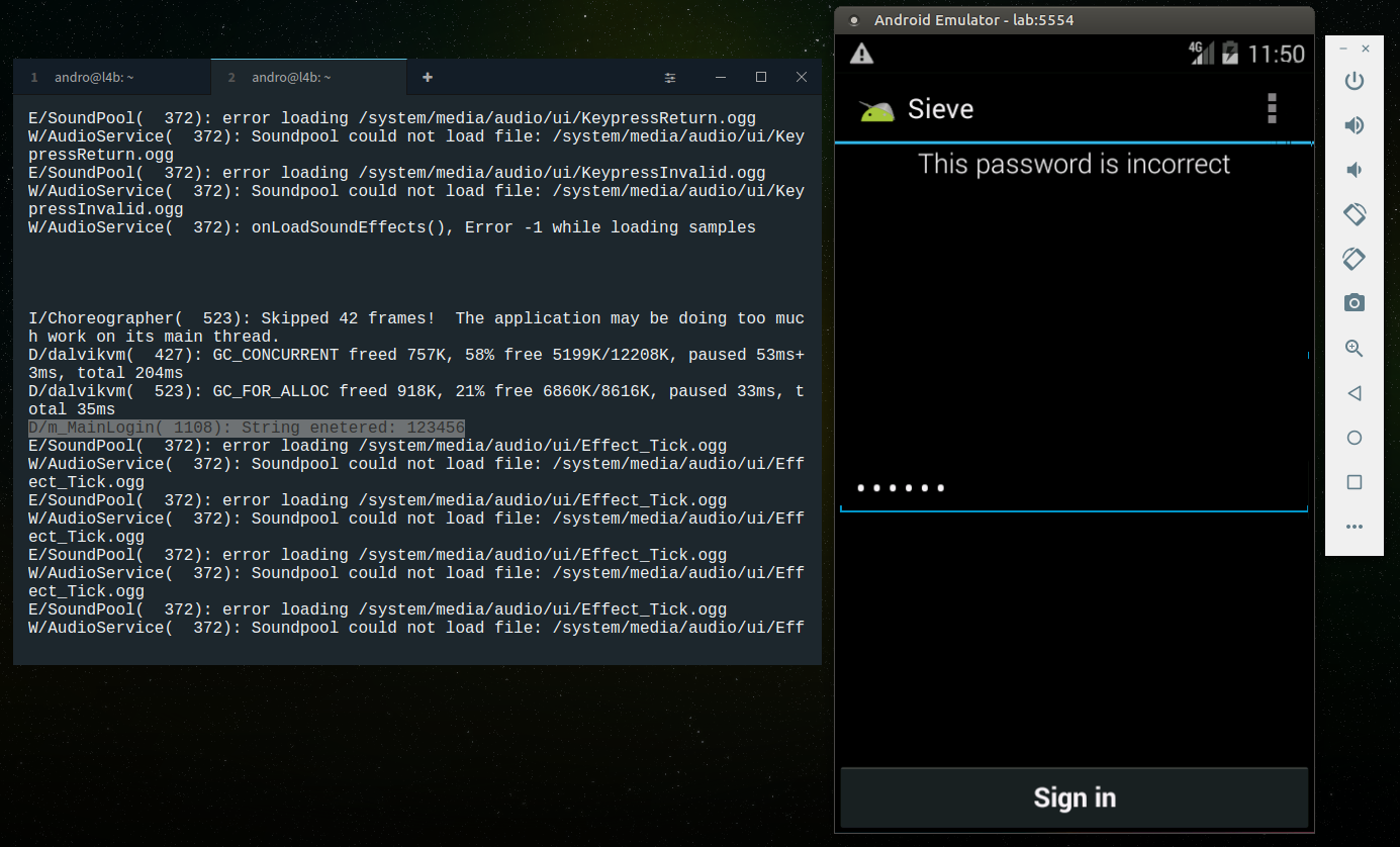 Sensitive information in logs